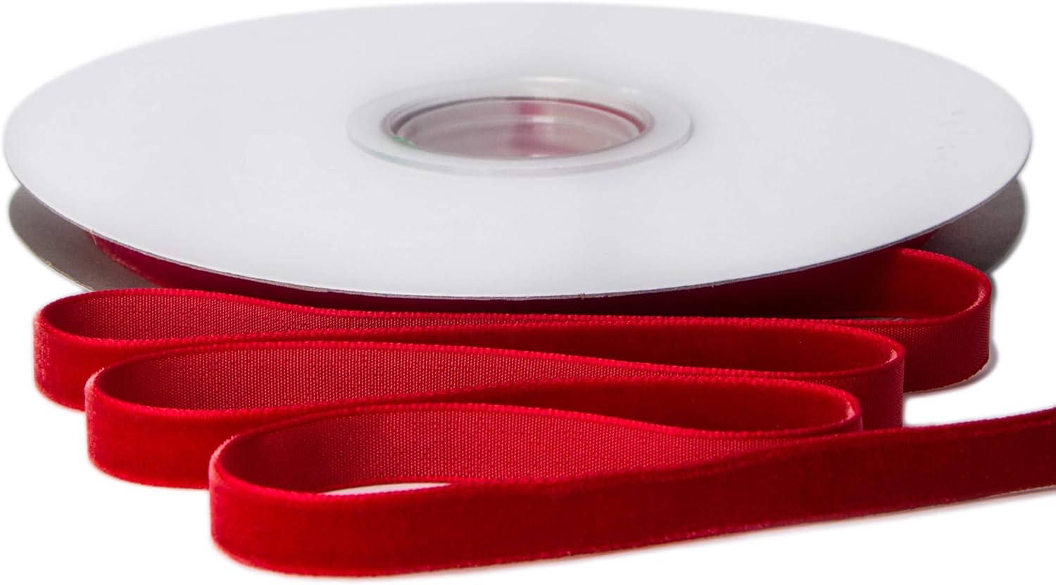 Ribbli Polyester Red Velvet Ribbon,3/8 Inch,10-Yard Spool,Use for Choker,Gift Wrapping,Floral Bouquets, Boutonnieres - Crafty Corner