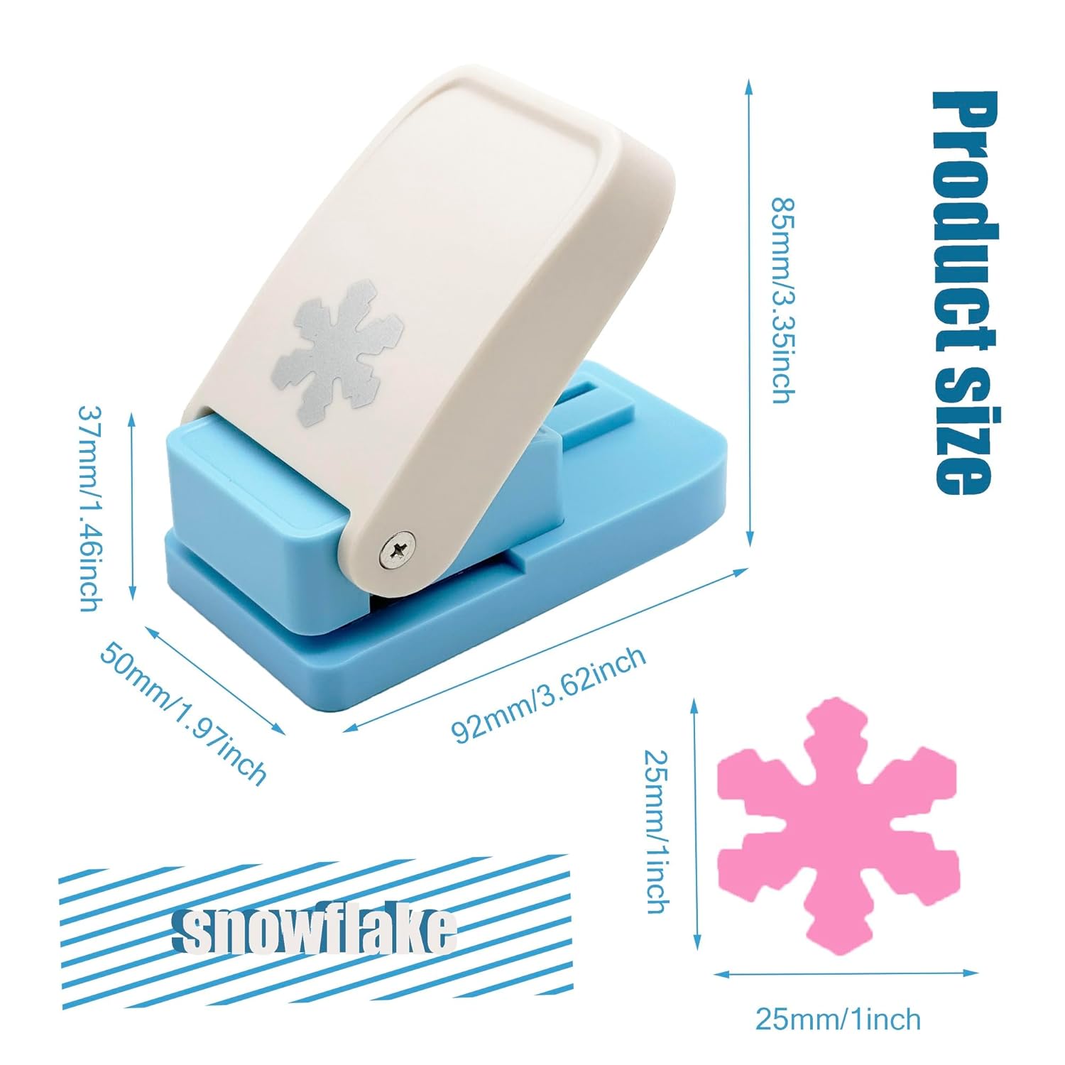 MIAO JIN Craft Punch Paper Punch Hand Scrapbooking Edge Punch Mini Fancy Hole Punch DIY Art scrapbooks, Gift Cards, Wedding Cards, Decorations (Snowflake) - Crafty Corner