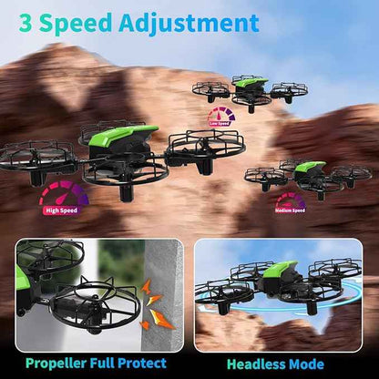 LE-IDEA Assembled Drone with Competition Model, RC Quadcopter with 3 Speed Modes Headless Mode, Mini Drone with Propeller Protection and 2 Batteries, Educational Aircraft for Adults Toys Gifts IDEA9