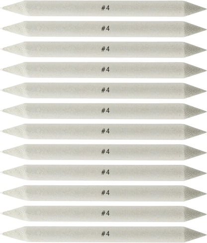 Creative Mark Blending Stumps - Solid Double-Ended Blending Stumps for Blending Charcoal, Pencils, Pastels, and More! - [Size # 4-12 Count]