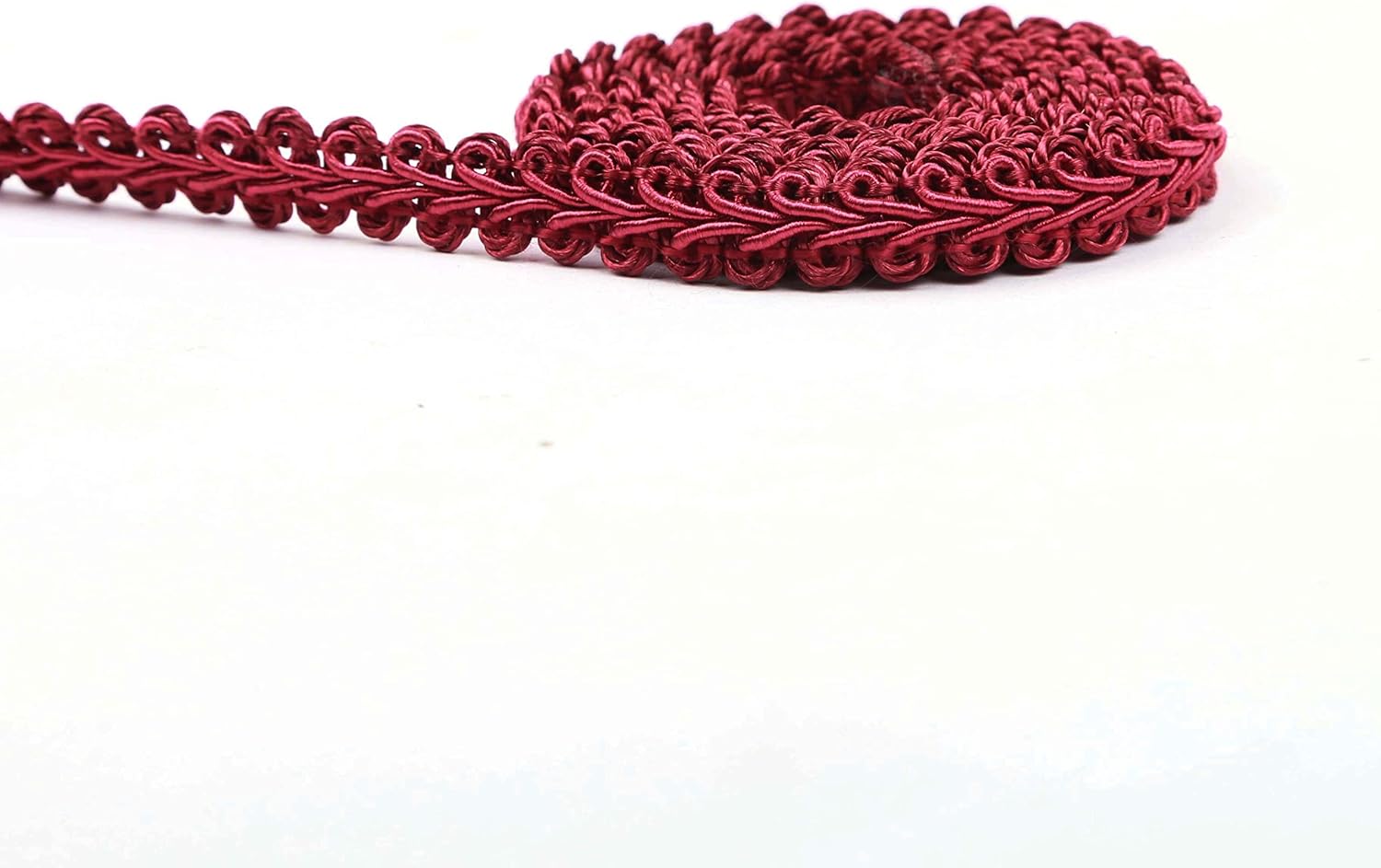 BEL AVENIR Braid Trim 1/2 inch 13.6 Yards French Gimp Basic Sewing Polyester DIY Crafts Costume Home Decorative (Red) - Crafty Corner