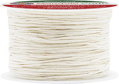 Mandala Crafts 1mm 109 Yards Ivory Cotton Waxed Cord for Jewelry Making Bracelet Cord Waxed String - Beading String Thread Jewelry Cords for Necklaces String