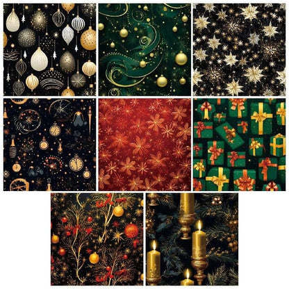 Chritmas Scrapbook Paper Ballon Ribbon Festival Patterned Paper 6×6,24 Sheets Single-Sided Scrapbooking CardStock Papers Pad for Holiday Cardmaking DIY Origami Journaling Papers. - Crafty Corner