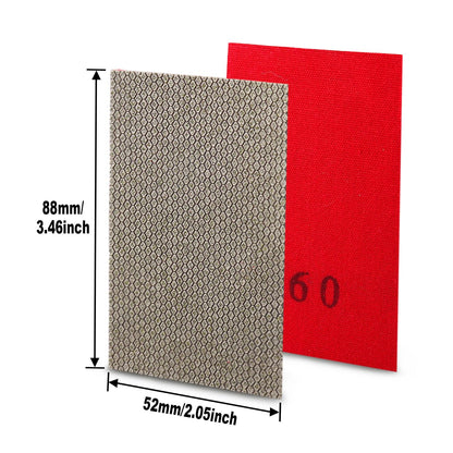 Diamond Sandpaper Electroplated Polishing Sheet Abrasive Sanding Paper Grit 60 120 200 400 Replacement Abrasive