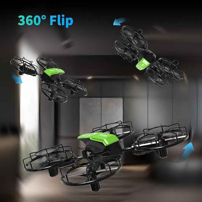 LE-IDEA Assembled Drone with Competition Model, RC Quadcopter with 3 Speed Modes Headless Mode, Mini Drone with Propeller Protection and 2 Batteries, Educational Aircraft for Adults Toys Gifts IDEA9
