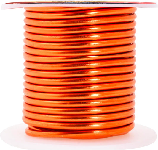 Mandala Crafts 8 Gauge Anodized Aluminum Craft Wire for Jewelry Making - 32 FT Colored Flexible Burnt Orange Wire - Bendable for Bonsai Armature Crafting Sculpting - Crafty Corner