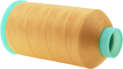 Mandala Crafts Bonded Nylon Thread Blonde Heavy Duty Sewing Threads - 2843 YDs Size 46 210D T45 Tex 45 Thread for Leather Jeans Weaving Outdoor Marine Upholstery Threads