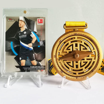 24 Packs Thickened edition (2.3 Inch) Acrylic Card stands, Card Holder Display Stand,Coin Display stand, for Display Magnetic Card Holder,Challenge Medals, Baseball Cards, Sports Cards, Trading Cards
