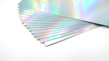 TGXRZX Metallic Cardstock Paper,holographic cardstock,Size 8 "x 11" (250gsm),15PCS,Mirror Finish Gold Foil Board for Crafting,Invitations,and Decorations,Die Cut and Plotter,Card Making(Laser silver)