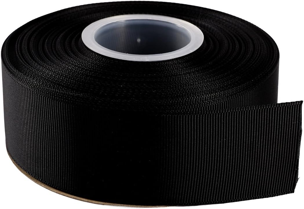 ITIsparkle 11/2" Inch Grosgrain Ribbon 25 Yards-Roll Set for Gift Wrapping Cake Decoration Party Favor Hair Braids Hair Bow Baby Shower Decoration Floral Arrangement Craft Supplies, Black Ribbon - Crafty Corner