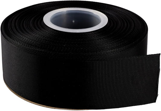 ITIsparkle 11/2" Inch Grosgrain Ribbon 25 Yards-Roll Set for Gift Wrapping Cake Decoration Party Favor Hair Braids Hair Bow Baby Shower Decoration Floral Arrangement Craft Supplies, Black Ribbon - Crafty Corner