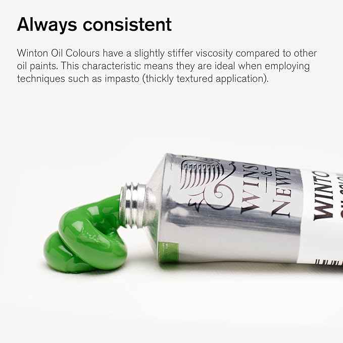 Winsor & Newton Winton Oil Color, 37ml (1.25-oz) Tube, Viridian Hue