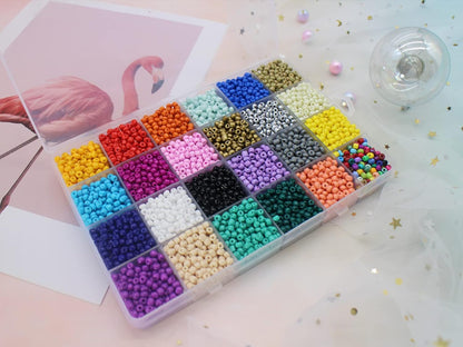 4packs Plastic Organizer Box 24 Grids Clear Storage Container Jewelry Box with Fixed Dividers for Beads Art DIY Crafts Jewelry Fishing Tackles (4pcs 24 Grids Box)