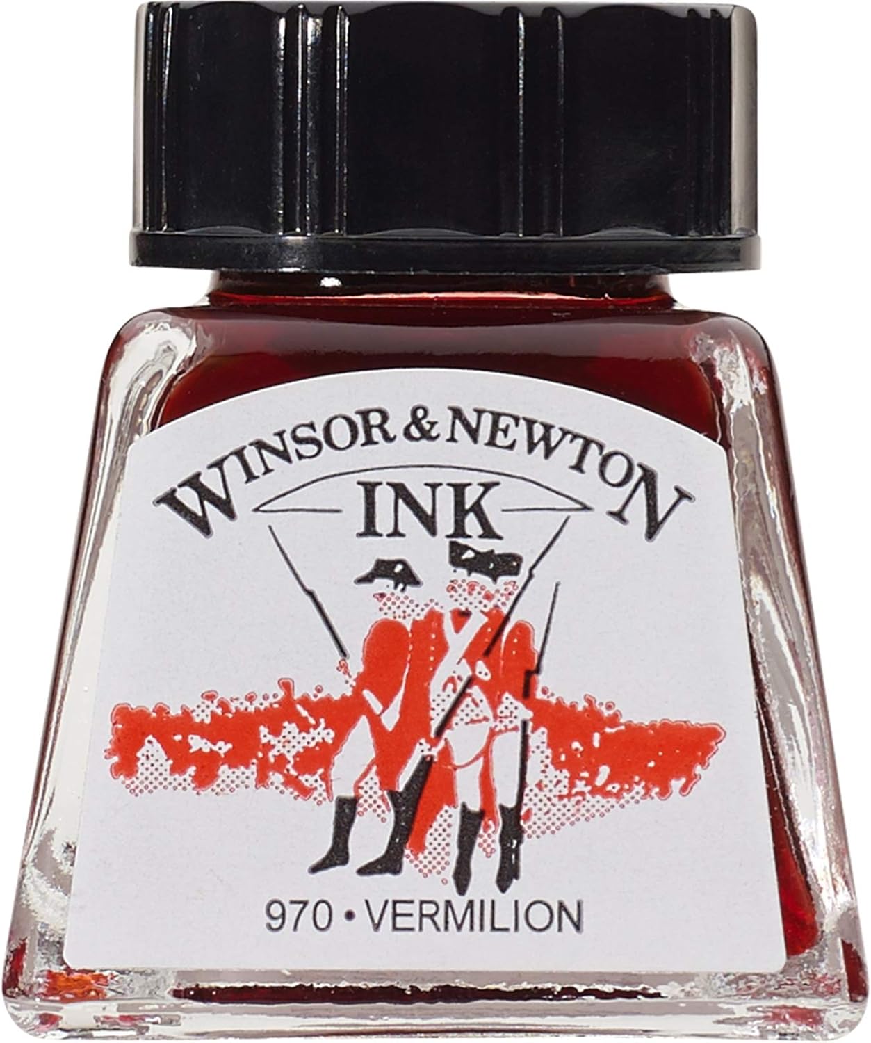 Winsor & Newton Drawing Ink, 14ml Bottle, Vermilion - Crafty Corner