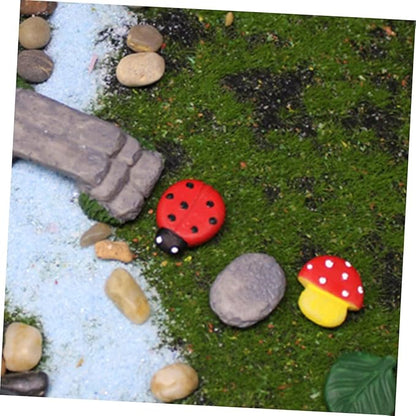 TOYANDONA Creative Miniature Bridge and Stepping Stones for Garden and Bonsai Decor DIY Micro Landscape Kit with and Stone Pathway for Succulent Planters and Fish Tank Ornamentation