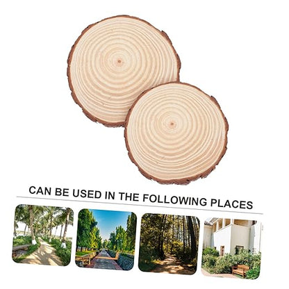 2pcs Outdoor Garden Stepping Stones Wood for Decorative Walkway Edging DIY Stepping Stone Kit