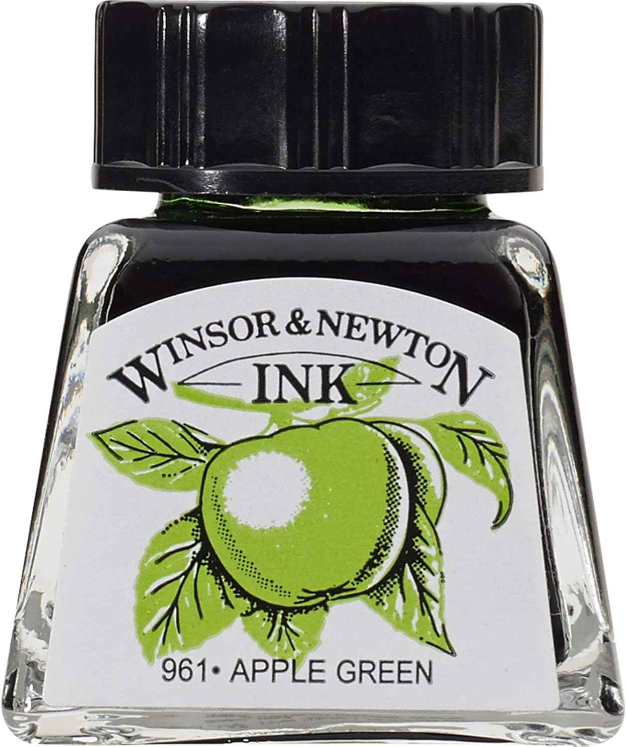 Winsor & Newton Drawing Ink, 14ml Bottle, Apple Green - Crafty Corner