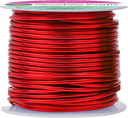 Mandala Crafts 13 Gauge Anodized Aluminum Craft Wire for Jewelry Making - 240 FT Colored Flexible Rainbow Wire - Bendable for Bonsai Armature Crafting Sculpting - Crafty Corner