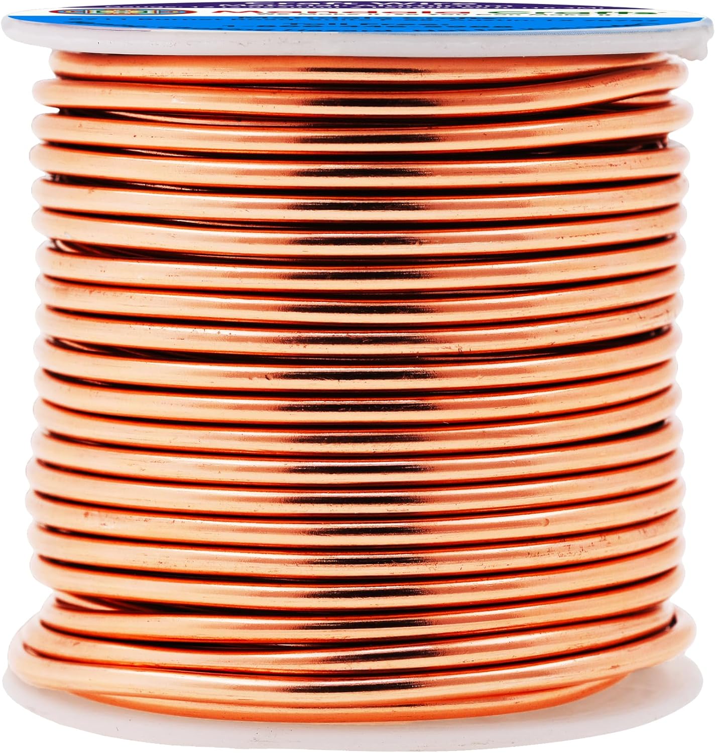 Mandala Crafts 12 Gauge Anodized Aluminum Craft Wire for Jewelry Making - 60 FT Colored Flexible Copper Tone Wire - Bendable for Bonsai Armature Crafting Sculpting - Crafty Corner
