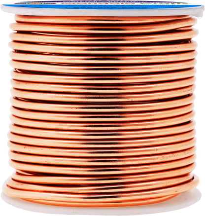 Mandala Crafts 12 Gauge Anodized Aluminum Craft Wire for Jewelry Making - 60 FT Colored Flexible Copper Tone Wire - Bendable for Bonsai Armature Crafting Sculpting - Crafty Corner