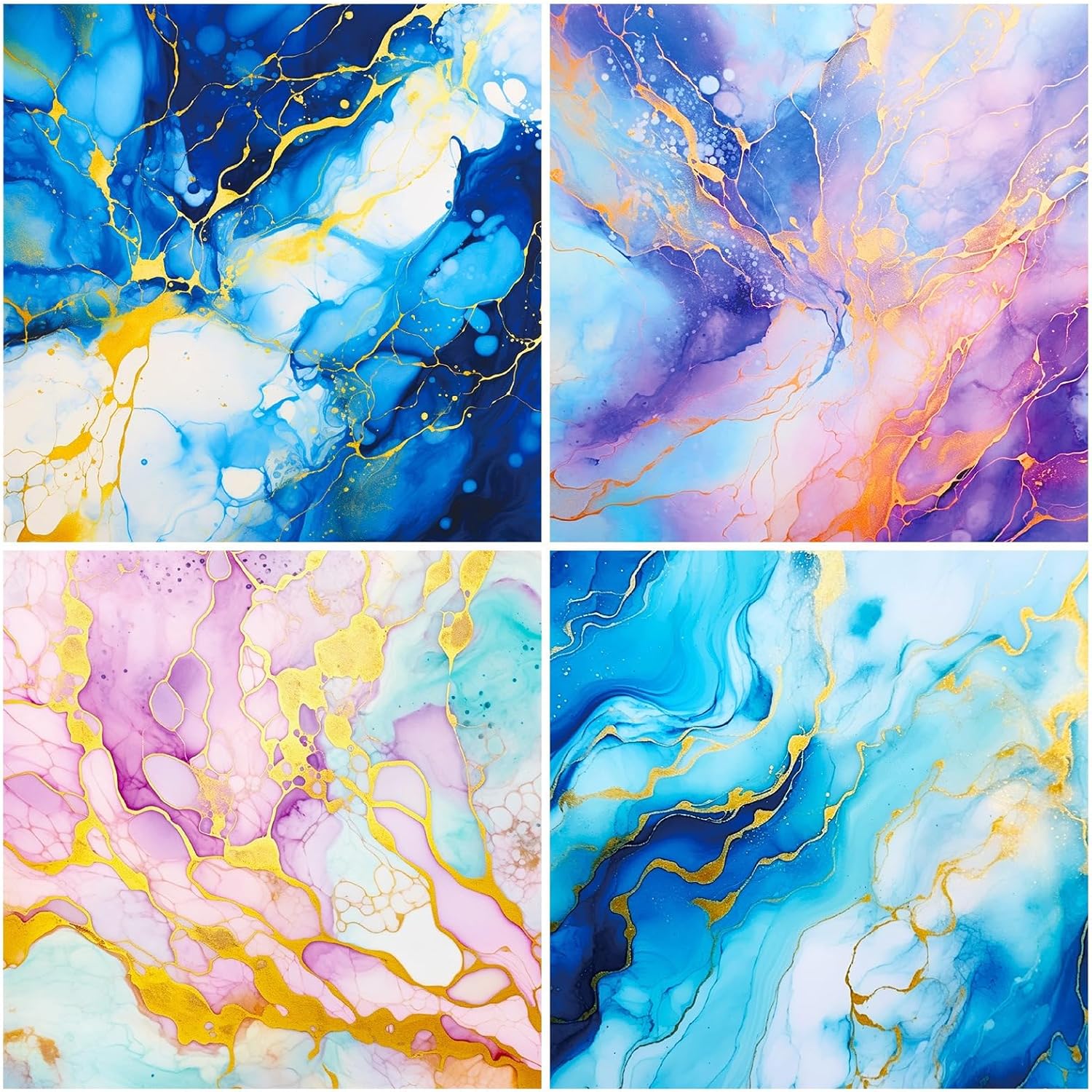 Marbled Scrapbook Paper Pad Color Marbled Patterned Paper 6×6,24 Sheets Single-Sided Scrapbooking CardStock Papers Pad for Holiday Cardmaking DIY Origami Journaling. - Crafty Corner
