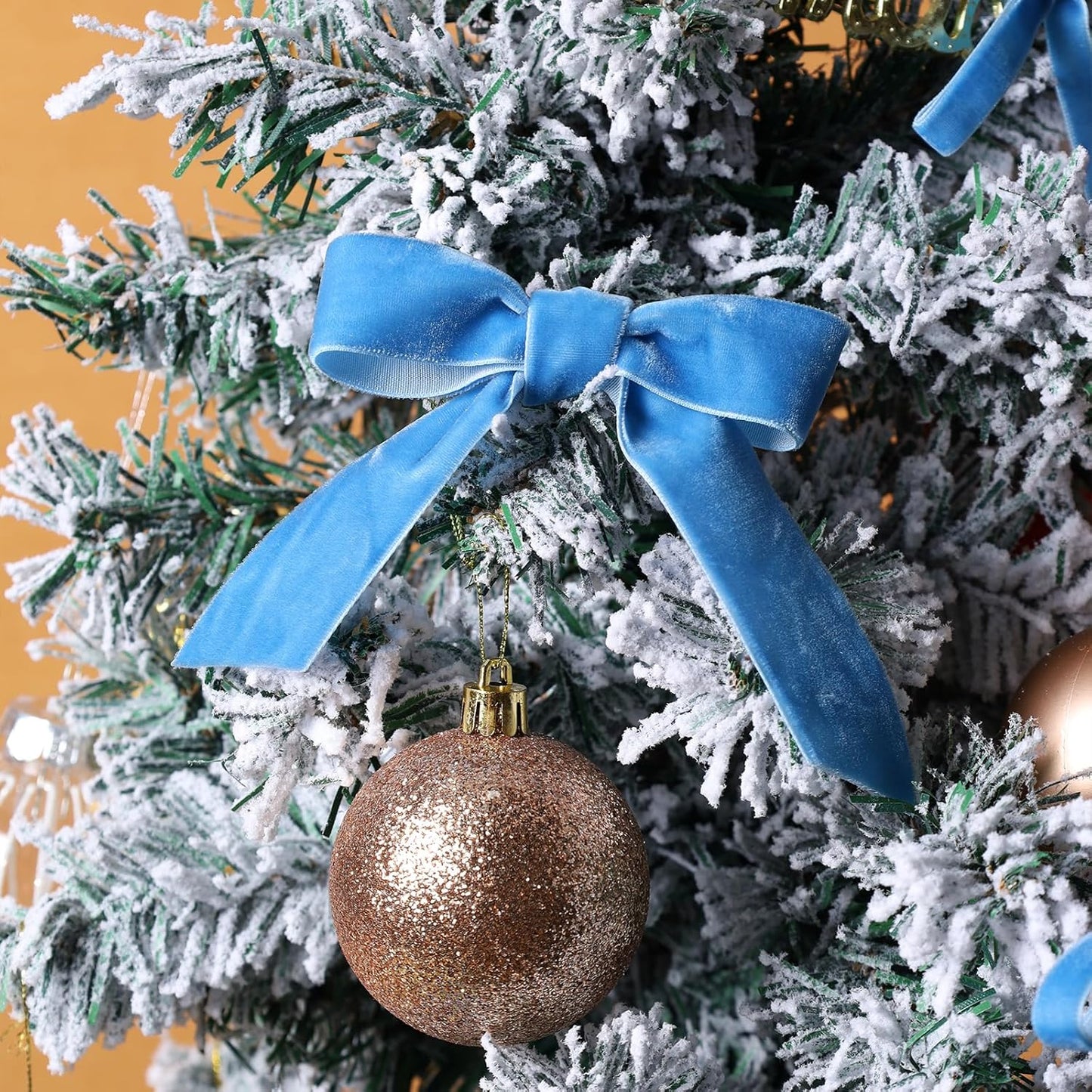 LaRibbons Thin Velvet Ribbon 1 Inch x 25 Yards, Dusty Blue Velvet Ribbon for Christmas Tree, Gift Wrapping, Wreath Bow, Outdoor Decoration - Crafty Corner