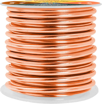 Mandala Crafts 8 Gauge Anodized Aluminum Craft Wire for Jewelry Making - 32 FT Colored Flexible Copper Wire - Bendable for Bonsai Armature Crafting Sculpting - Crafty Corner