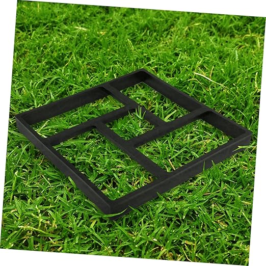 DIY Plastic Pavement Mold for Concrete Stepping Stones Reusable Path Maker for Garden Walkways Black 15.74 X 15.74 X 1.57 Inches