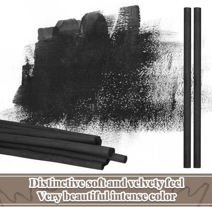 Gueevin 50 Pcs Willow Charcoal Sticks, Willow Charcoal, Artists, Beginners, Students, Perfect for Sketching, Drawing, Shading, and Fine Art Christmas Gifts for Art (7-9mm)