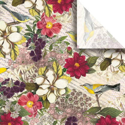 Colors of Rainbow - Botanic - 12 Sheets, 20 inch X 29 inch - Italian Print Tissue Paper for Decoupage Gift Basket Gift Bag Party Crafts (Botanic)