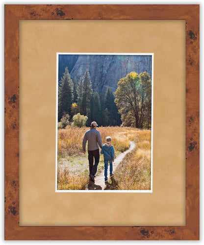 Pack of 25 Acid Free 11x14 Mats Bevel Cut for 8.5x11 Photos - Beige Suede Precut Matboards For Pictures, Photos, Framing - 4-ply Thickness