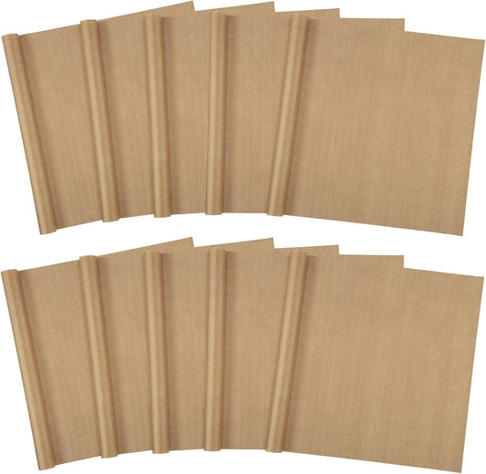 Svaldo Teflon Sheets for Heat Press 16x24, 10 Pack, Heat Press Paper for T Shirts, Hat, Reusable Non Stick PTFE Teflon Sheet, Iron Transfer Paper for Sublimation Machine, Craft & Baking