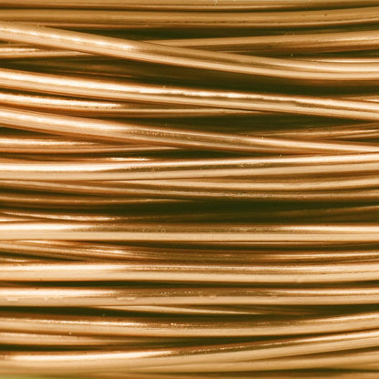 The Beadsmith Wire Elements Craft Wire – Tarnish Resistant, Soft Temper, Round, Gold Color – 0.41mm, 26 Gauge, 15 Yard Spool – Jewelry Making, Wire Wrapping, Floral, & Other DIY Crafts