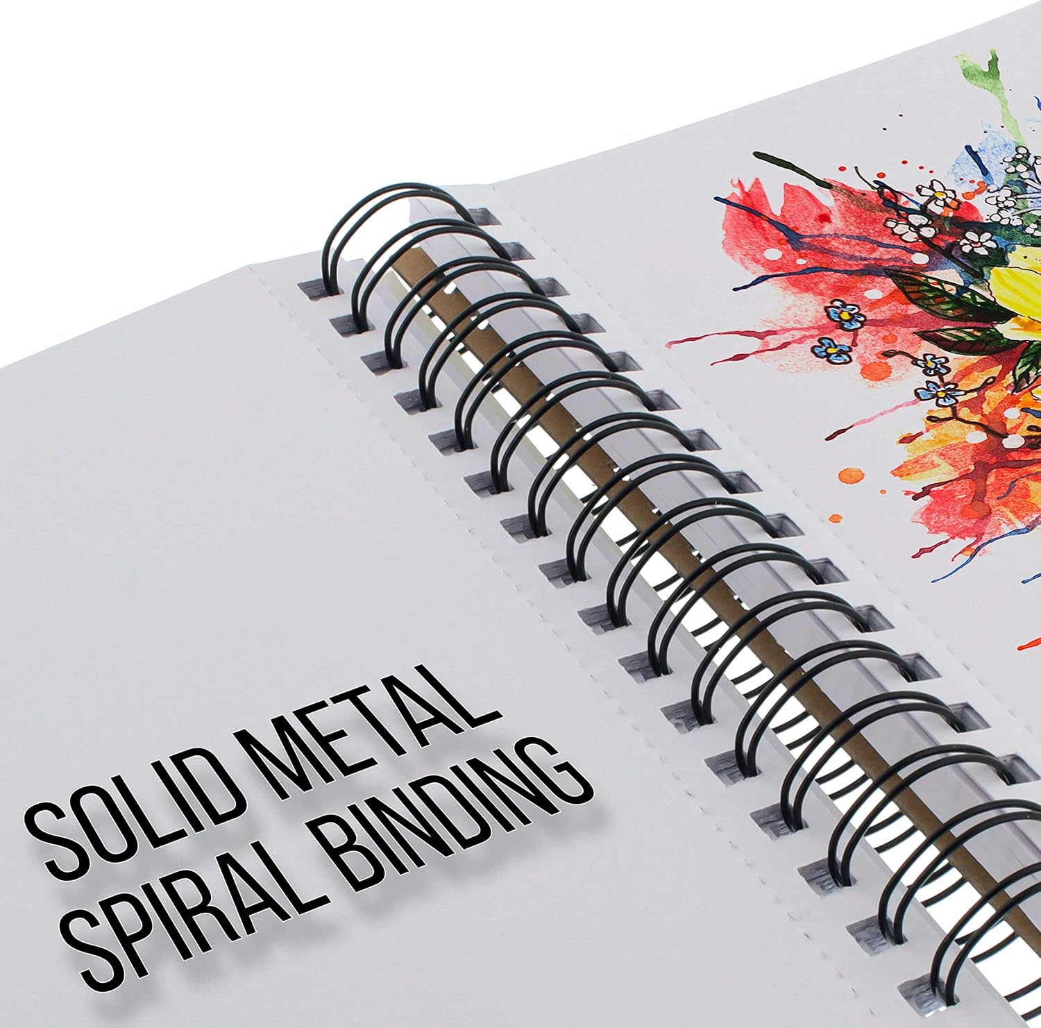 U.S. Art Supply 9"x12" Mixed Media Sketchbook, 2 Pack (60 Sheets), 98 lb (160 GSM) - Spiral-Bound Pad with Perforated Acid-Free Paper - Artist Sketch Book for Drawing, Painting, Watercolor - Crafty Corner