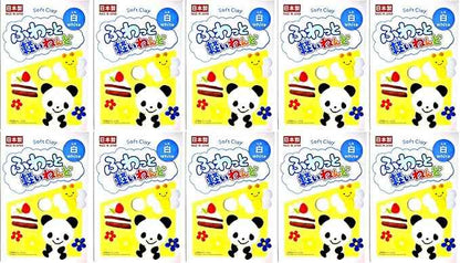 YACHIYO DAISO Soft Clay Lightweight Fluffy Packs (10 Set, White)
