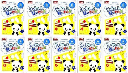 YACHIYO DAISO Soft Clay Lightweight Fluffy Packs (10 Set, White)
