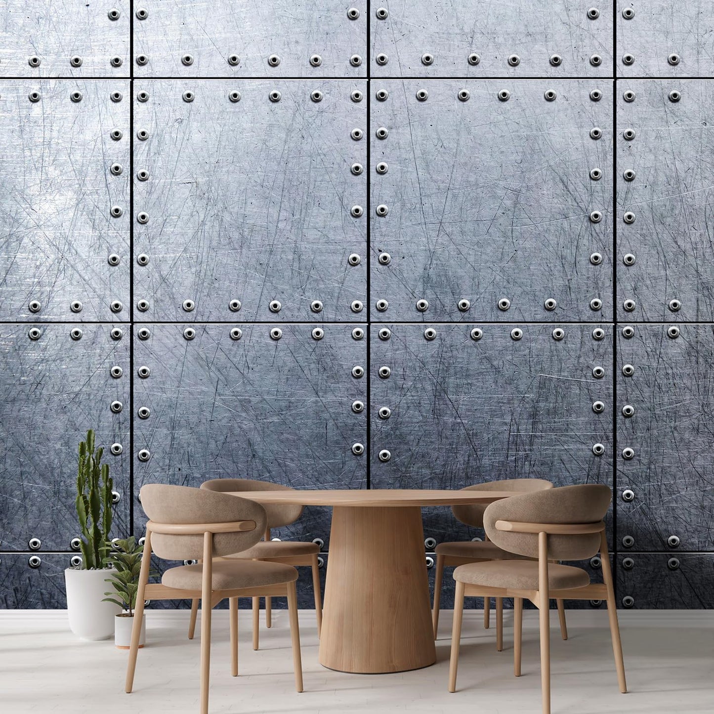 wall26 - Metal Wallpaper Background - Canvas Art Wall Decor - 66x96 inches