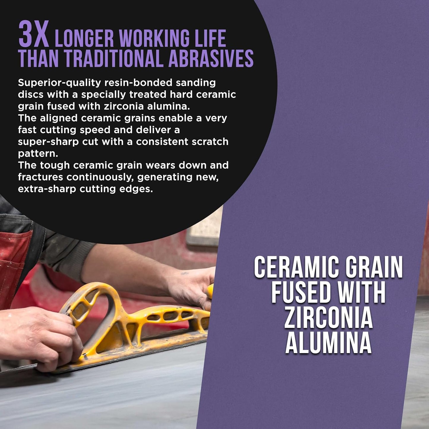 Dura-Gold Premium 1000 Grit PSA Purple Film Ceramic Longboard Sandpaper, 2-3/4" Wide Continuous 20 Yard Roll - Self Adhesive Stickyback for Auto & Wood Air File Long Board Sanders, Hand Sanding Blocks