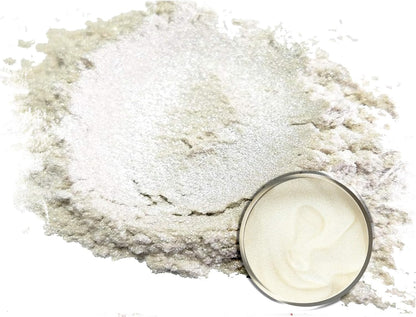 Eye Candy Pigments Premium White Mica Powder - Soma White (25gr) - for Epoxy, Resin, Soap, Paint, Woodworking, Acrylic Pouring, Bath Bombs, Fishing Lures - DIY Arts and Crafts Additive