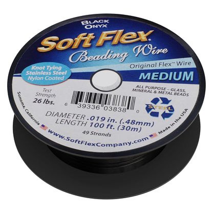 Soft Flex 49 Strand Beading Wire - Medium 0.19 Diameter - 100 Feet Nylon Design Wire - Crafty Corner