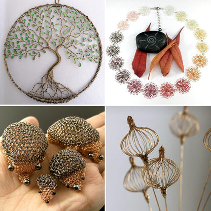 328FT Jewelry Wire 26 Gauge Tarnish-Resistant Copper Beading Wires Roll Bulk for DIY Crafts Jewelry Making, Antique Bronze