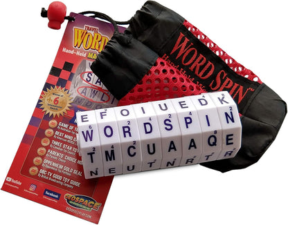 The Original Word Spin Handheld Magnetic Word Game Travel Edition with Storage Pouch