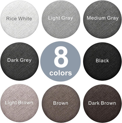 Linen Fabric-Covered Twist Pins - 8 Colors Upholstery Pins & Bed Skirt Pins -Used to Secure Sofa Cushion, Armrest Covers, Furniture & Bed Skir(12, Dark Brown)