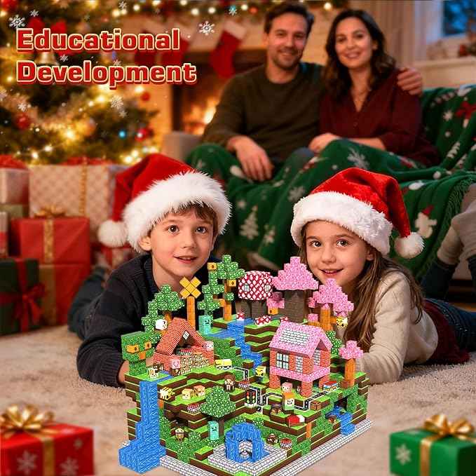 Magnetic Blocks - 300PCS Magnetic Building Blocks Road Forest Magnetic Cubes - Sensory Toys for Montessori Toddler Birthday Gifts -STEM Construction Toys for Kids Ages 3+ for Boy & Girl