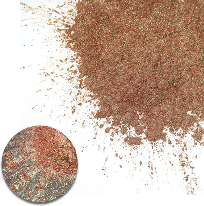 Ceya Highly Chameleon Mica Powder, 1.8oz/ 50g Fire Phoenix Chrome Powder, Cosmetic Grade Pearlescent Effect Color Shift Pigment for Epoxy Resin, Makeup, Nail Polish, Soap Dye, Candle Making, Slime