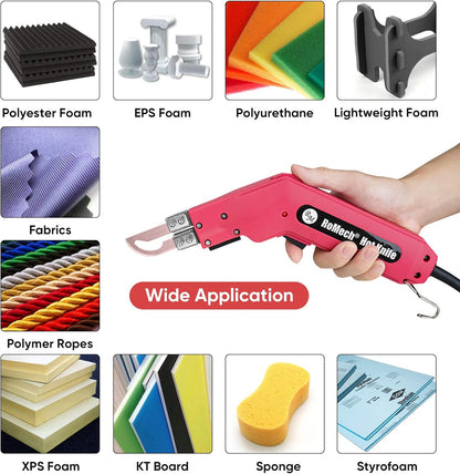 ROMECH Foam Cutter Pro Electric Hot Knife, 100W Styrofoam Cutting Tool Kit- with Heavy-duty Case Blades & Accessories RM-008 (100W)