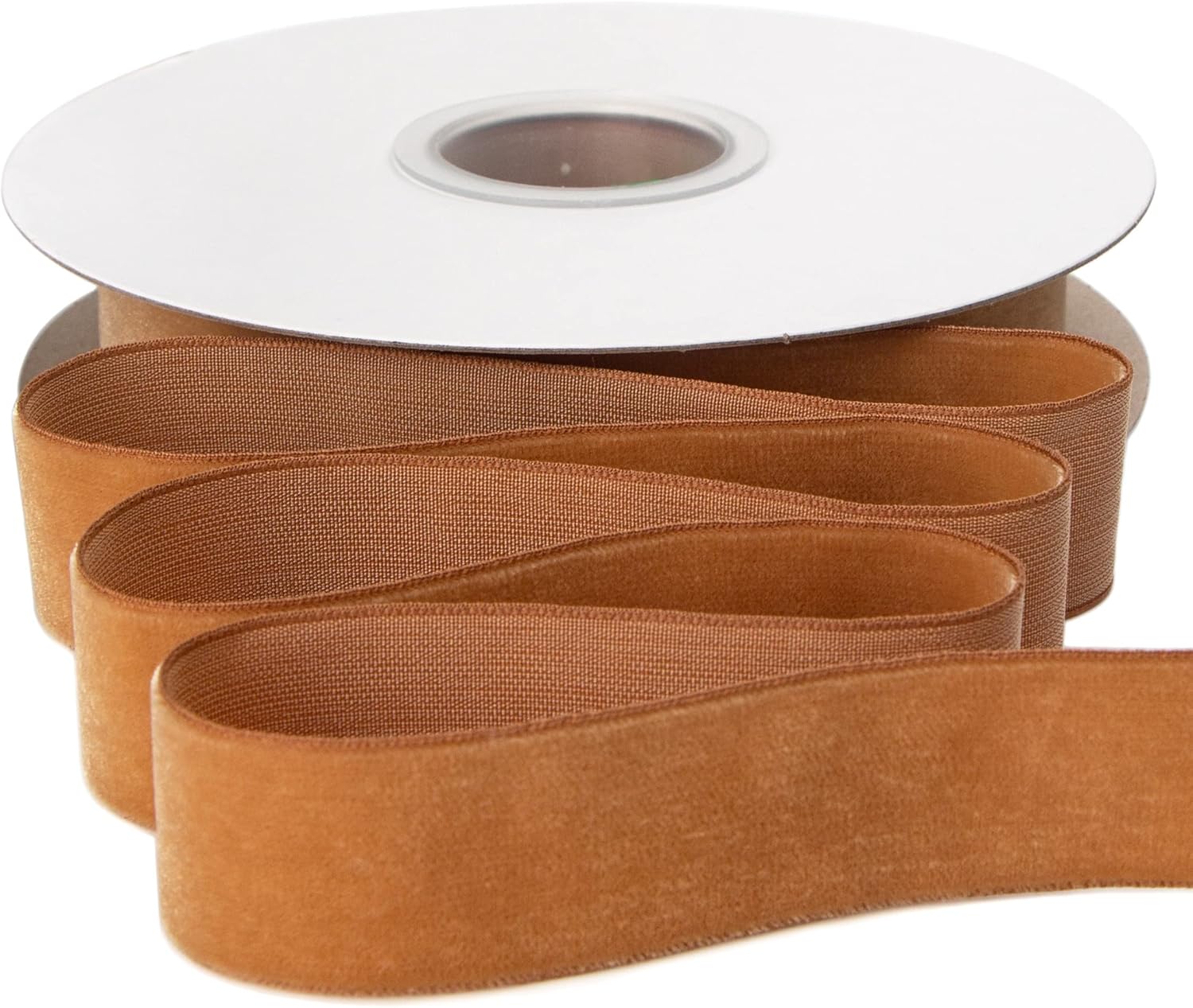 Ribbli Polyester Khaki Velvet Ribbon,1 Inches Continuous10-Yard Spool,Christmas Ribbon for Gift Wrapping,Floral Bouquets, Home Decor - Crafty Corner