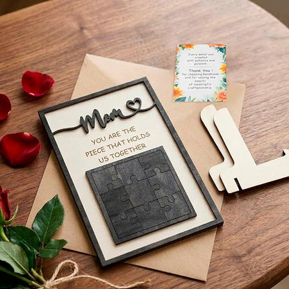 Mothers day gifts for mom from daughter/son - You Are the Piece That Holds Us Together – Gifts for Mom- Customized Moms Puzzle Piece Sign, Best Presents for Moms, Best mommm Ever Gift, Mothers Dayy Decor for Mother's Day