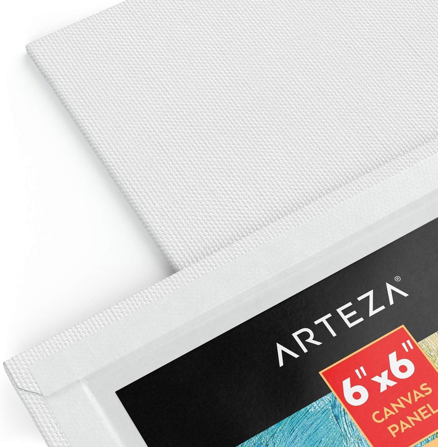 ARTEZA Canvas Panels for Painting, 14 x 6 x 6 Inches, 100% Cotton, Gesso-Primed, Lightweight, Nontoxic, Acid-Free, for Adults and Teens, Oil and Acrylic Painting, Pack of 14