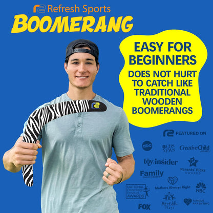 Beach Boomerang Toy For All Ages - Outside Beach Games Adults & Outdoor Toys For Kids - Fun Outdoor Backyard Toys For Boys - Soft Foam Pool Game & Birthday Gift Ideas For Boys & Girls 2025